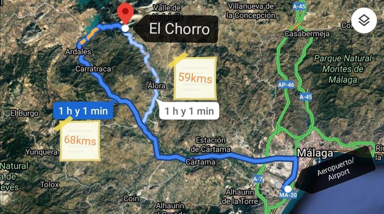 Alojamiento Rural El Paraiso Del Chorro Exteriér fotografie